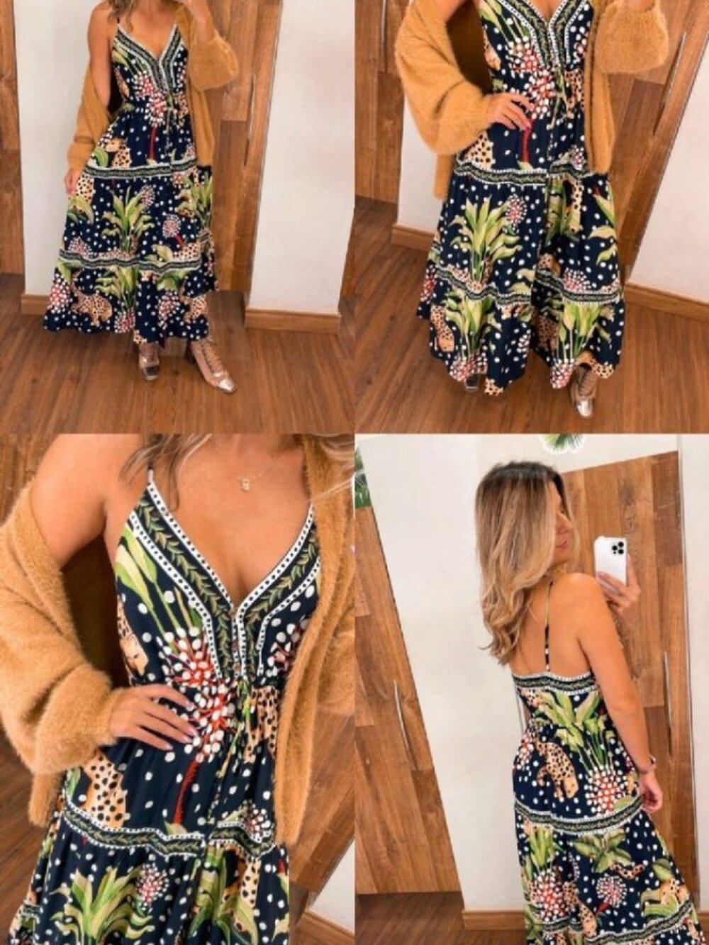 FARM Rio Garden of Life Maxi Dress NWT sz Small - Brazil Line Exclusive!!!! - Picture 5 of 8